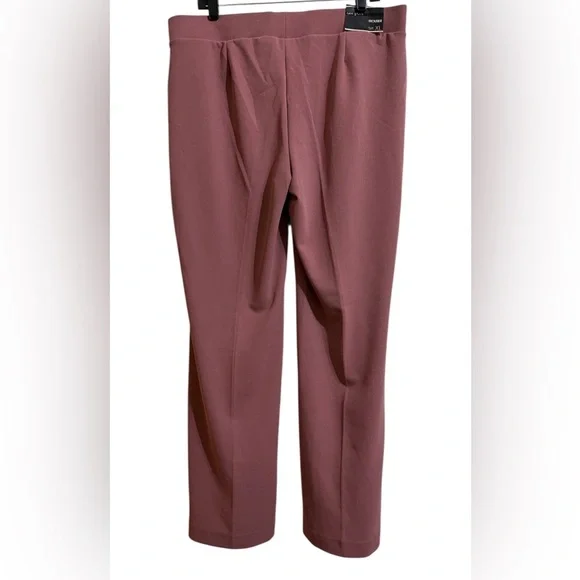 NWT One 5 One Women’s High Rise Pull On Wide Leg Trousers Pants Misty Rose XL - Picture 6 of 8